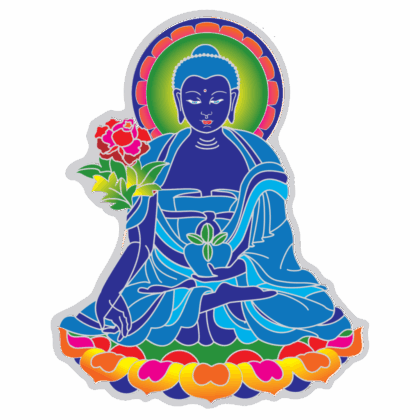 Suncatcher Blue Medicine Buddha