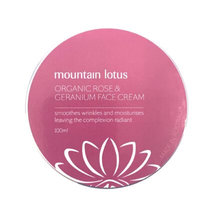 Organic Rose & Geranium Face Cream 100ml - Mountain Lotus