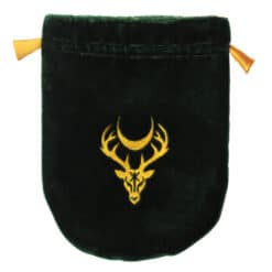 Velvet Tarot Bag Green Stag Moon