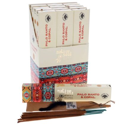 Native Soul - PALO SANTO and COPAL Incense Smudge Sticks 15g