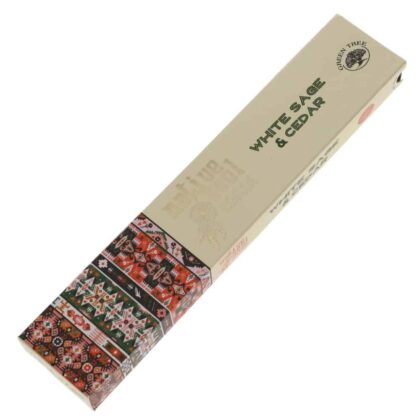 Native Soul - WHITE SAGE and CEDAR Incense Smudge Sticks 15g