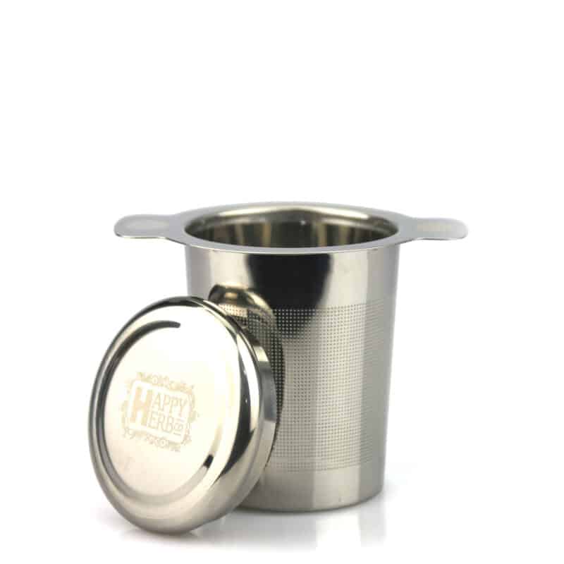 Tea Infuser Happy Herb Stainless Steel Small with Lid