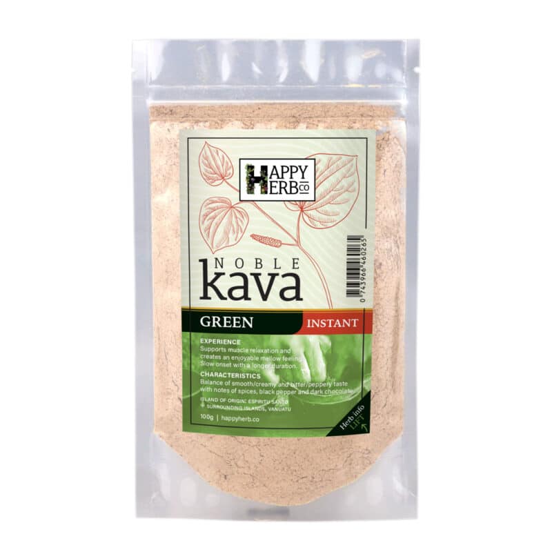 Noble Kava Green Instant Powder 100g - Happy Herb Co