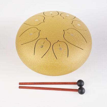 Kayu Lotus Steel Tongue Drum 8 Note Gold