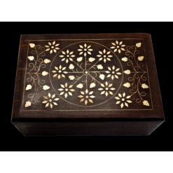 Sheesham Wood Box Flower 7"x5"