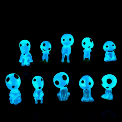 Glow-In-The-Dark Princess Mononoke & Tree Elf Figurines