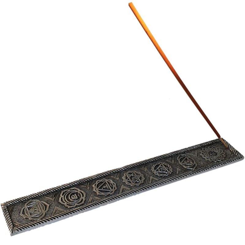 Aluminium Incense Burner - Chakra Embossed