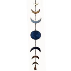 Wall Hanging - Moon Phases with Colour Glass