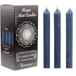 Magic Mini Candles - Grounding Grey Sandalwood Scented 20pk