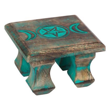 Triple Moon Antique Altar Table