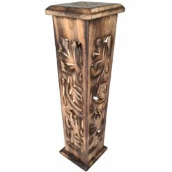 Box Incense Tower - Square Carved
