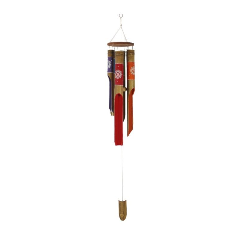 Bamboo Windchime with Om Symbol