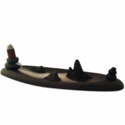 Ceramic Backflow Burner - Rock Garden