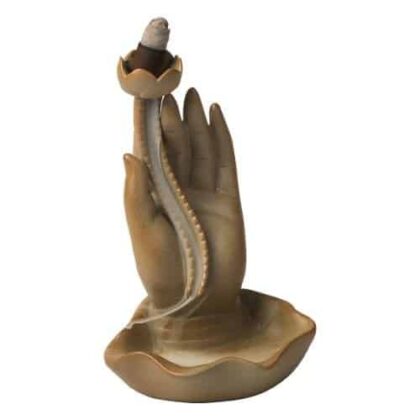 Ceramic Backflow Burner - Lotus Hand