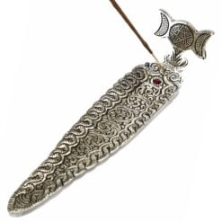 Aluminium Incense Burner - Triple Moon