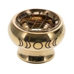 Brass Moon Phases Charcoal Burner small