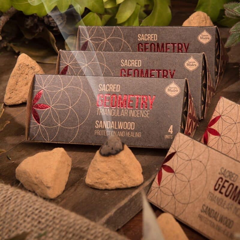 Sacred Geometry Sandalwood Triangular Incense 