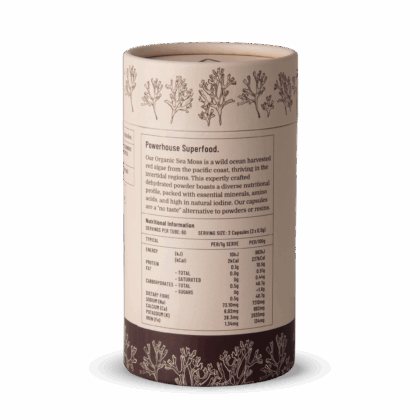 Organic Sea Moss 120 Capsules - Evolution Botanicals