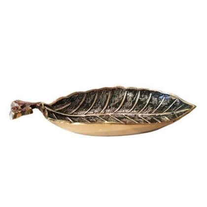 Brass Vine Leaf Bowl