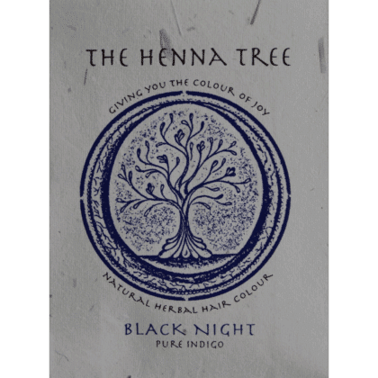 Henna Black Night Pure Indigo Hair Colour 100g - The Henna Tree