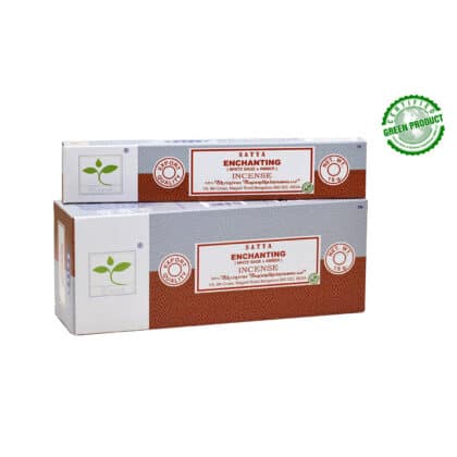 Satya Earth Incense Enchanting WHITE SAGE & AMBER 15g