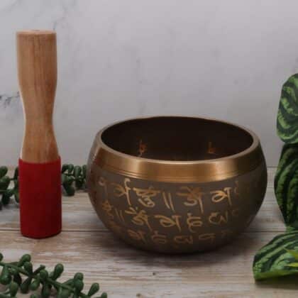 Antique Finish Buddha Brass Singing Bowl