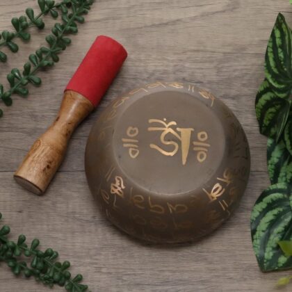 Antique Finish Buddha Brass Singing Bowl