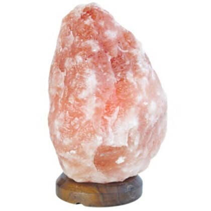 Himalayan Salt Lamp 8-10KG with Wooden base 24V
