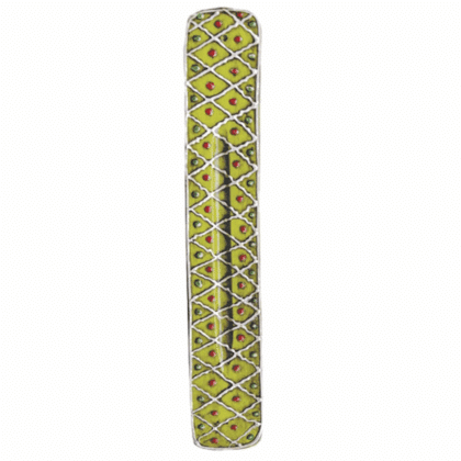 Painted Floral Bright Green Incense Burner