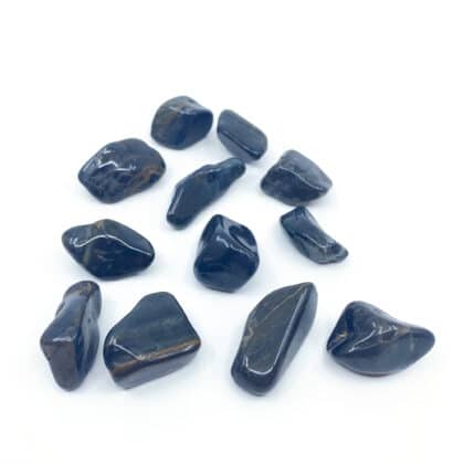 Blue Tiger Eye Tumbled Stones - AA Grade