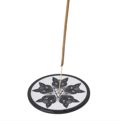 5 Cat Penctacle Incense Burner