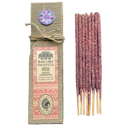 Shamanic Wisdom Incense - ROSE - 8x Ritual Resin on Stick