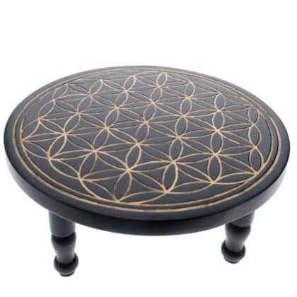 Altar Table - Flower of Life Gold Engraved