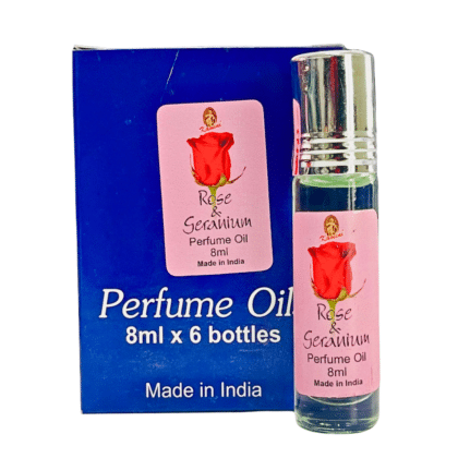 Kamini Perfume Oil ROSE & GERANIUM 8ml